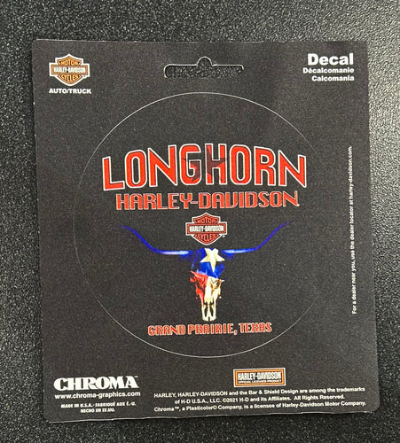 Longhorn Custom Circle Decal