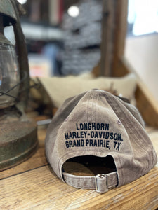 H-D Brown Elongated Bar & Shield Hat